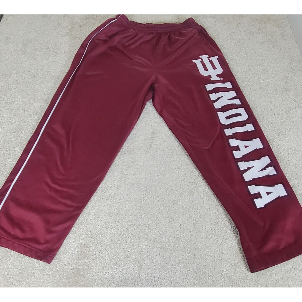 A4 Indiana University Hoosiers Pants Men's Large Crimson Track Warm Up Athletic